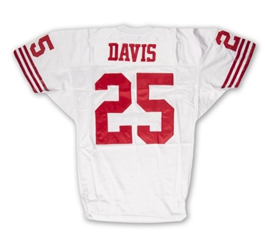 1995 Eric Davis San Francisco 49ers Game Worn Road Jersey (49ers LOA)